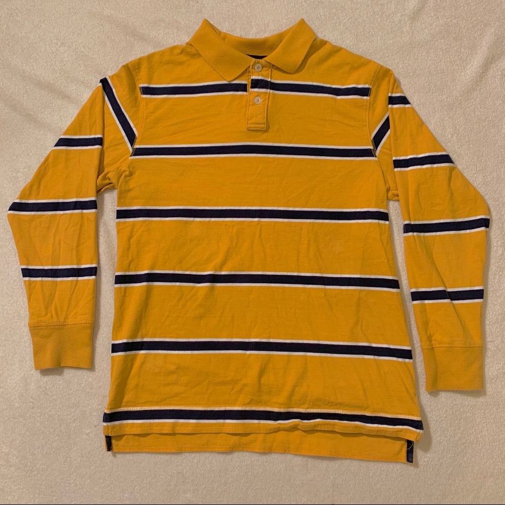 Yellow / Dark Navy Striped Long Sleeve